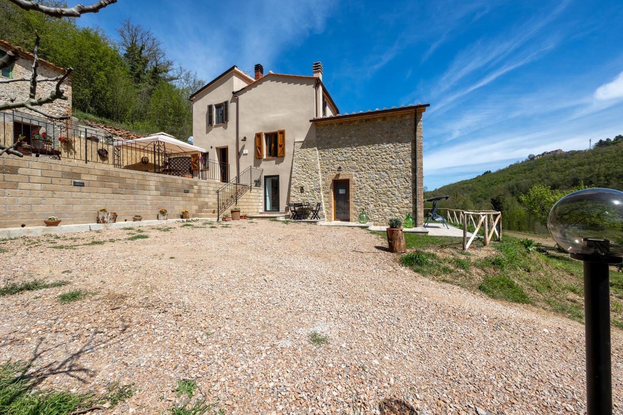 Podere Del Ciacchi Among Tuscany Greenery - Happy Rentals Montieri Εξωτερικό φωτογραφία